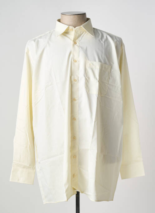 Chemise manches longues jaune JUPITER pour homme