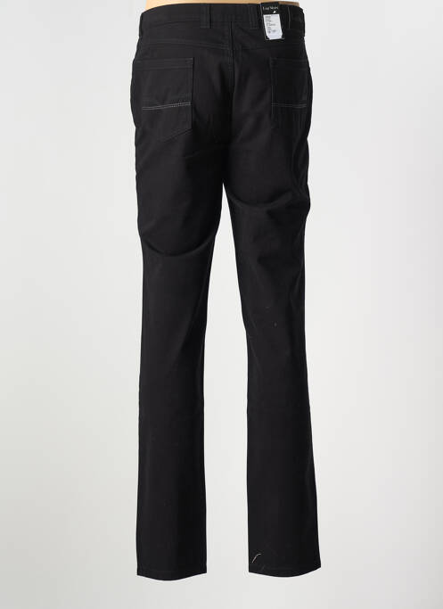 Pantalon droit noir LUIGI MORINI pour homme