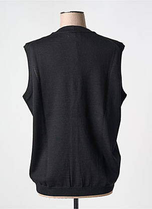 Gilet sans manche maille fine noir ELLEMME femme