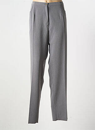 Pantalon droit stretch taille normale gris GRIFFON femme