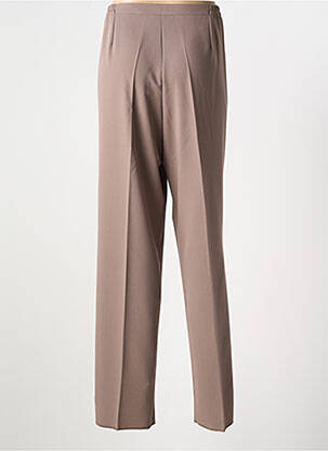 Pantalon droit stretch taille normale marron GRIFFON femme