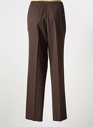 Pantalon droit taille élastique taille normale marron GRIFFON femme