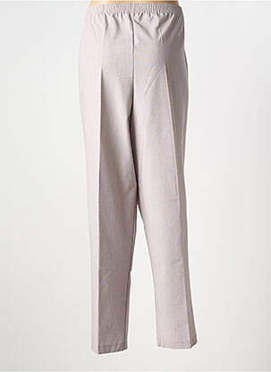 Pantalon droit taille élastique taille normale gris GRIFFON femme