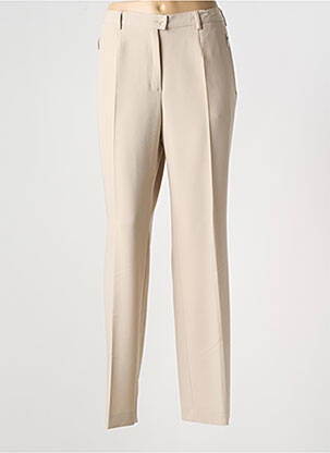 Pantalon droit stretch taille normale beige GERKE MY PANTS femme