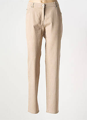 Jeans coupe slim stretch taille normale beige GERKE MY PANTS femme