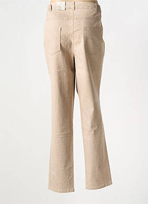 Jeans coupe slim stretch taille normale beige GERKE MY PANTS femme