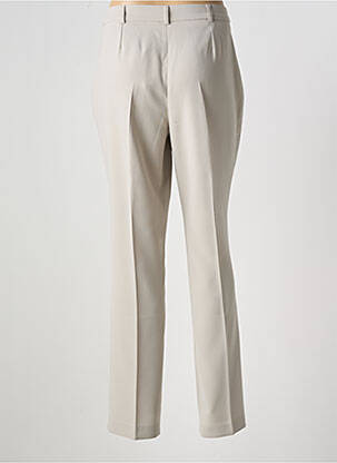 Pantalon droit tissage crêpe taille normale gris DIANE LAURY femme