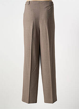 Pantalon droit stretch taille normale marron GELCO femme