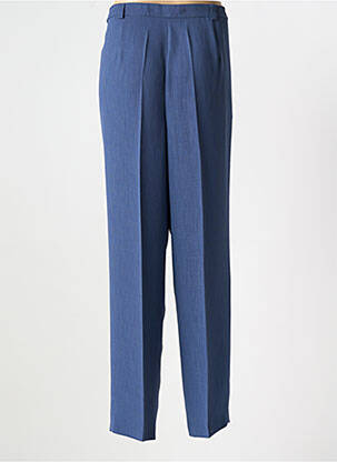 Pantalon droit tissage crêpe taille normale bleu GELCO femme