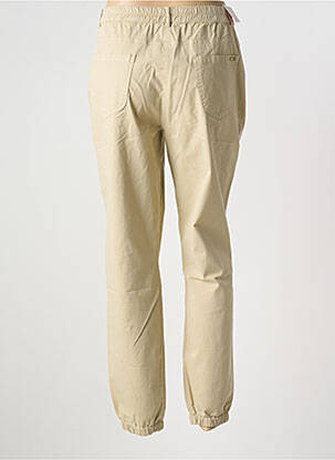 Pantalon droit stretch taille normale beige LCDN femme