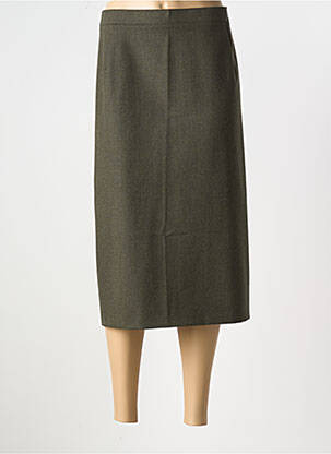 Jupe mi-longue vert GELCO pour femme