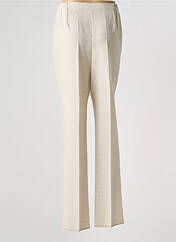 Pantalon droit beige GEVANA pour femme seconde vue