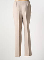 Pantalon droit beige GEVANA pour femme seconde vue