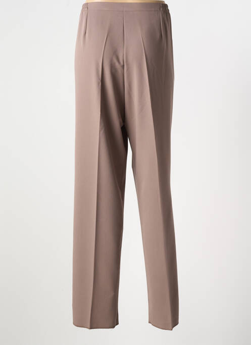Pantalon droit stretch taille normale marron GRIFFON femme