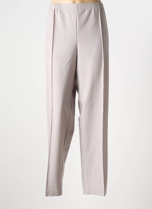 Pantalon droit taille élastique taille normale gris GRIFFON femme