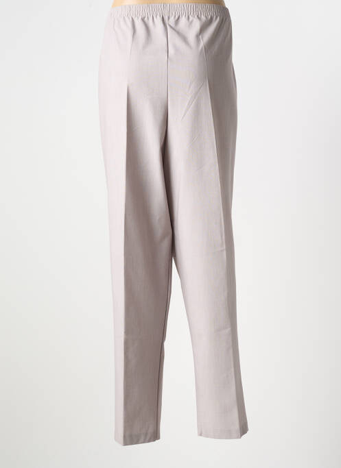 Pantalon droit taille élastique taille normale gris GRIFFON femme
