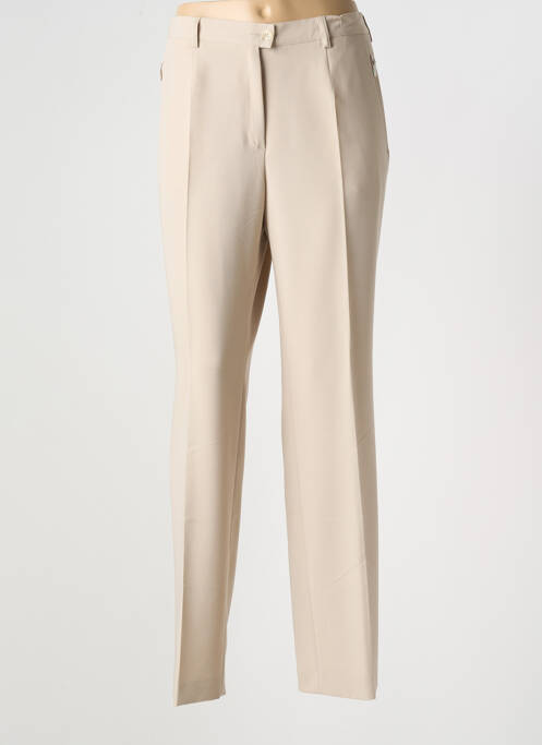 Pantalon droit stretch taille normale beige GERKE MY PANTS femme