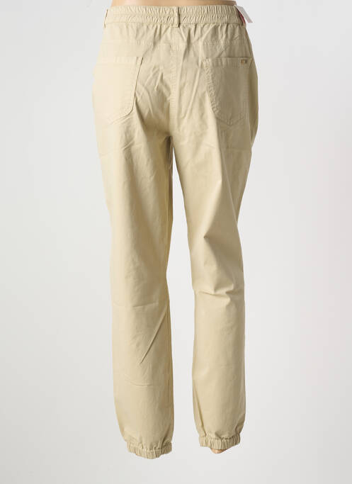 Pantalon droit stretch taille normale beige LCDN femme