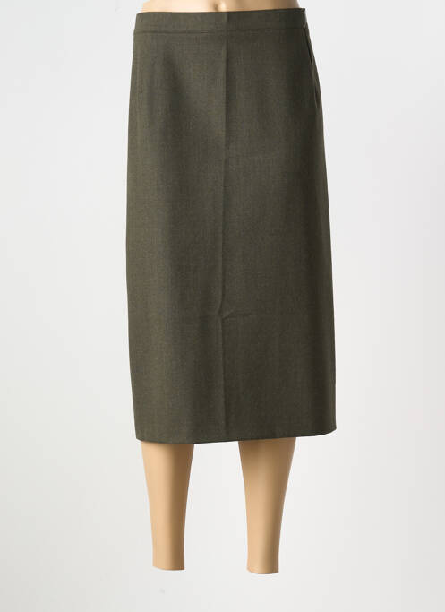 Jupe mi-longue vert GELCO pour femme