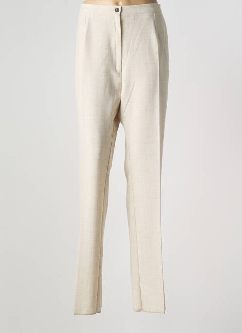 Pantalon droit beige GEVANA pour femme