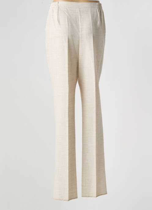 Pantalon droit beige GEVANA pour femme