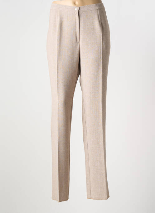 Pantalon droit beige GEVANA pour femme