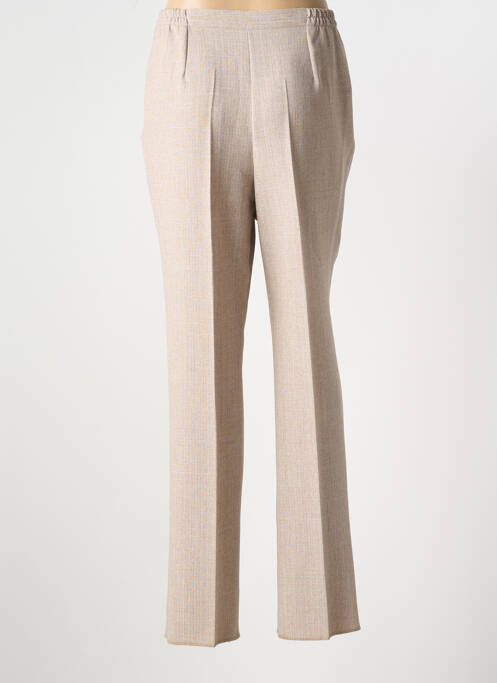 Pantalon droit beige GEVANA pour femme