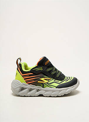 Baskets impression bout rond noir SKECHERS garçon