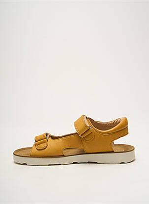Sandales/nu pieds tissage satiné bout ouvert jaune BABYBOTTE garçon