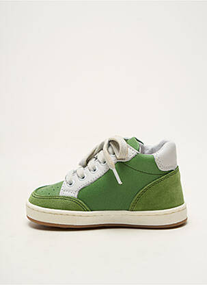 Baskets fermeture lacets bout rond vert BABYBOTTE garçon