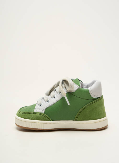 Baskets fermeture lacets bout rond vert BABYBOTTE garcon