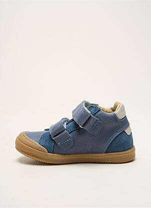 Baskets nubuck bout rond bleu BELLAMY garçon