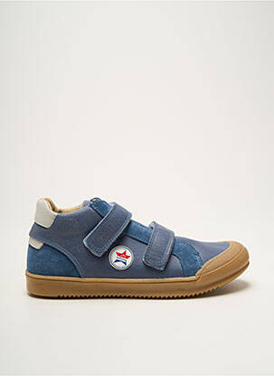 Baskets nubuck bout rond bleu BELLAMY garcon