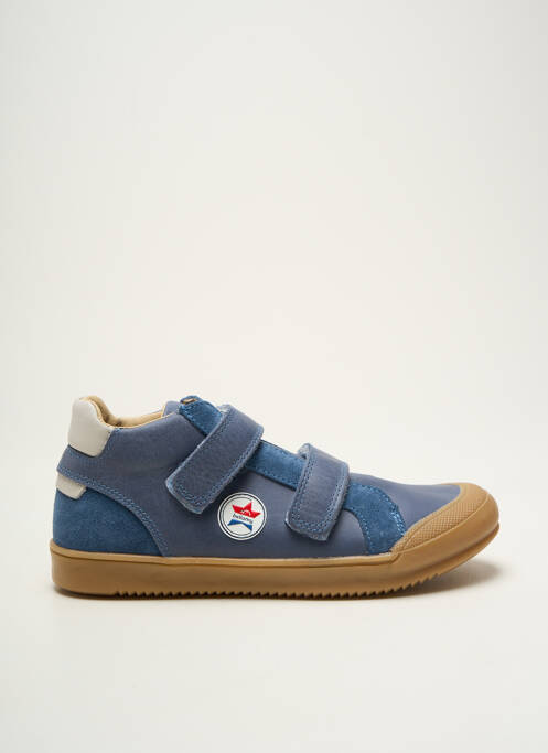 Baskets nubuck bout rond bleu BELLAMY garcon