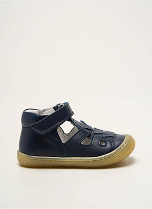 Sandales/nu pieds tissage satiné bout rond bleu BELLAMY garçon