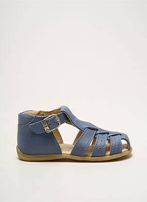 Sandales/nu pieds tissage satiné bout rond bleu BELLAMY garçon