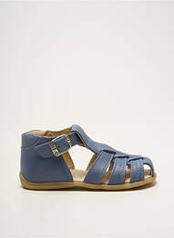 Sandales/nu pieds tissage satiné bout rond bleu BELLAMY garcon
