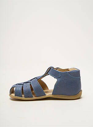 Sandales/nu pieds tissage satiné bout rond bleu BELLAMY garçon