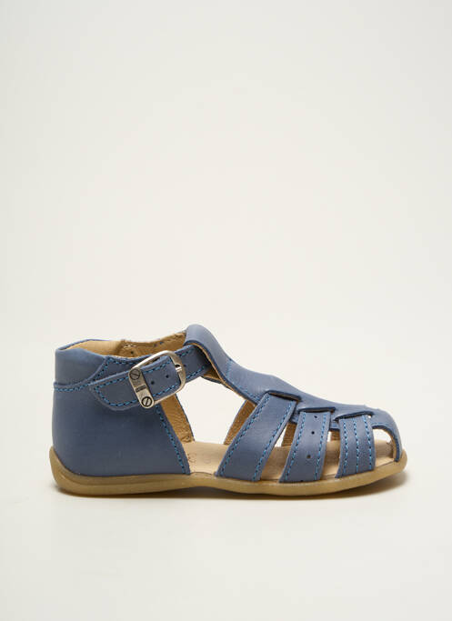 Sandales/nu pieds tissage satiné bout rond bleu BELLAMY garcon