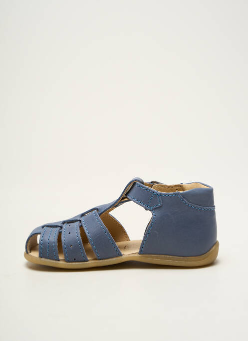 Sandales/nu pieds tissage satiné bout rond bleu BELLAMY garcon