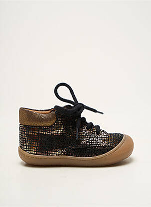 Bottillons nubuck bout rond noir BELLAMY fille