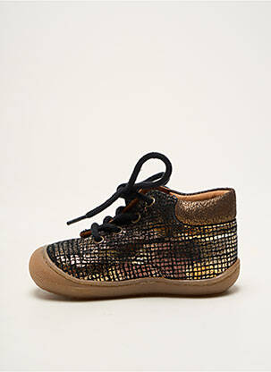Bottillons nubuck bout rond noir BELLAMY fille