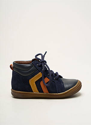 Bottillons nubuck bout rond bleu BELLAMY garçon