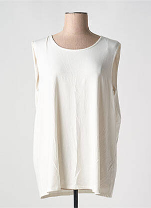 Débardeur stretch sans manche beige DIANE LAURY femme