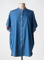 Tunique manches courtes bleu SOPHIA CURVY pour femme seconde vue