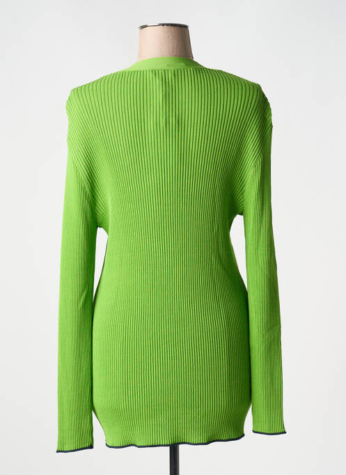 Gilet manches longues vert YESTA pour femme