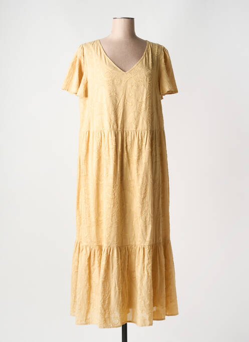 Robe longue beige YESTA pour femme