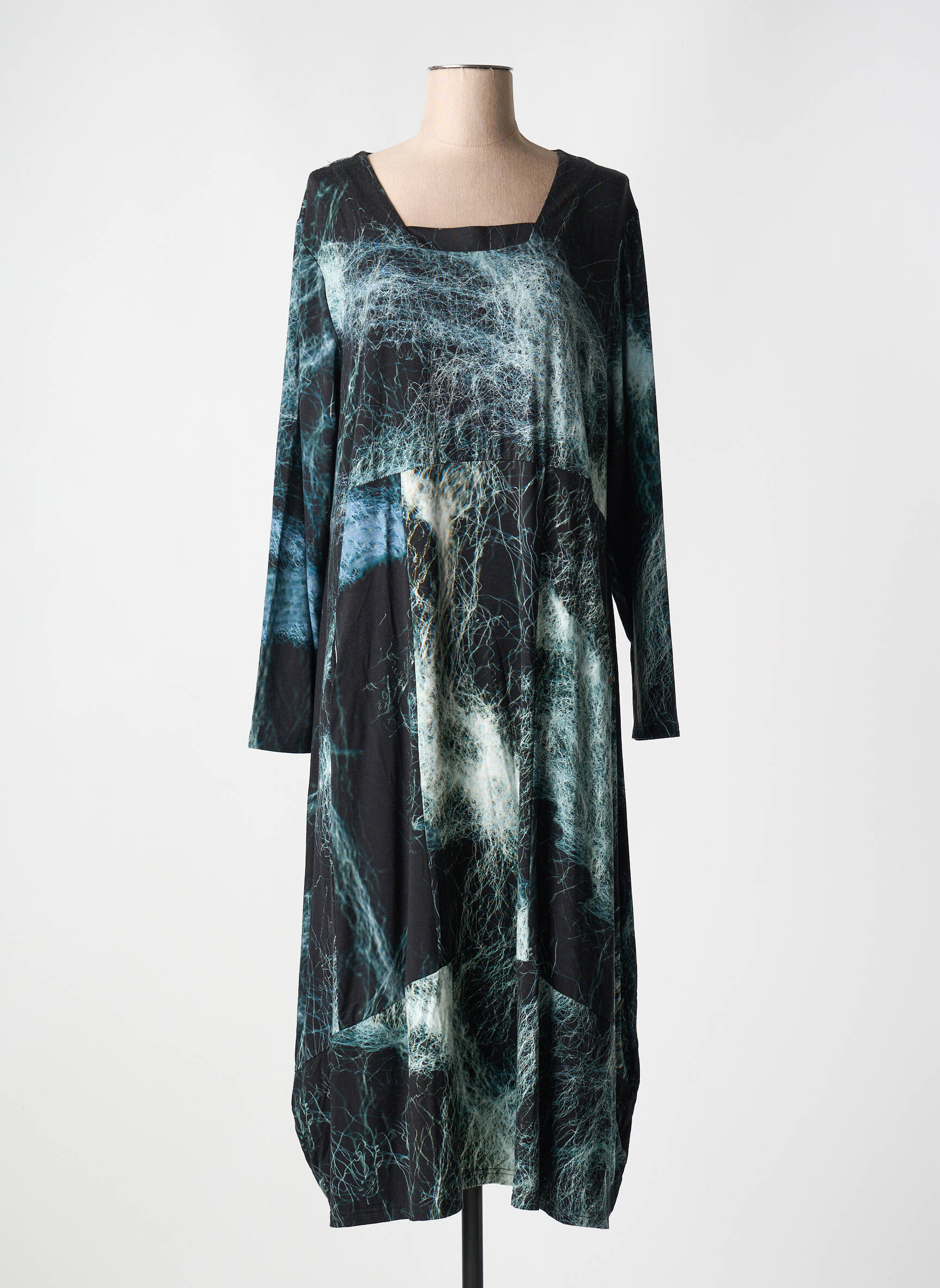 Robe Oliver Jung Vetements Robe Longue Manches Longues Noir Oliver