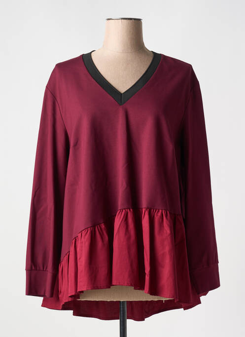 Tunique manches longues rouge MAT. pour femme