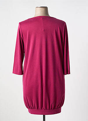 Tunique manches longues col rond rouge YESTA femme